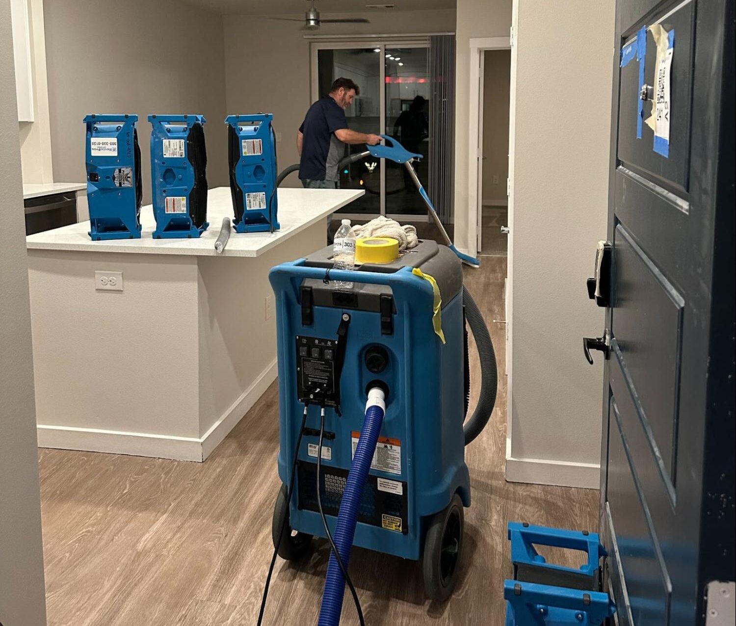 A restoration machine and equipment in an apartment