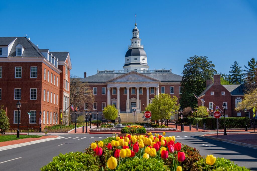 maryland-state-house-in-spring