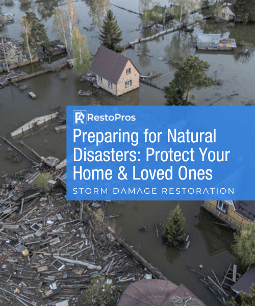 natural disaster feature image, house flooded