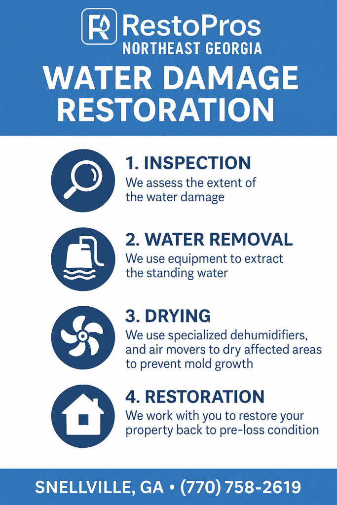 Snellville water damage restoration company
