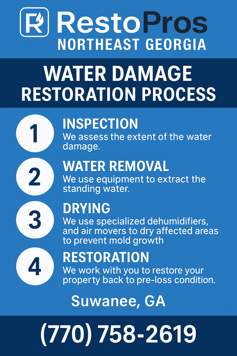 suwanee water damage restoration company