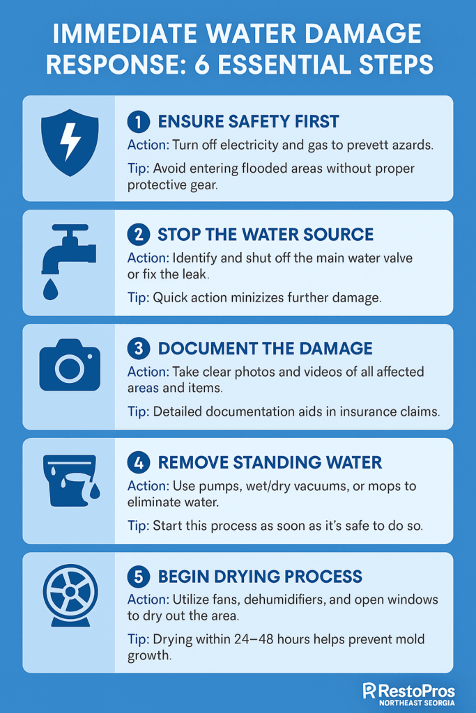 Immediate Water Damage Response Steps