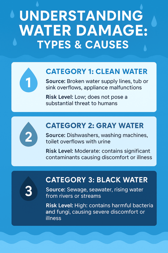 water damage types