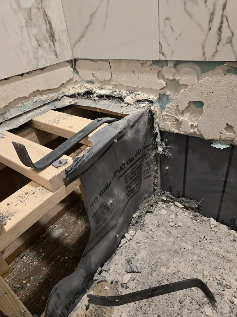 A water damaged home