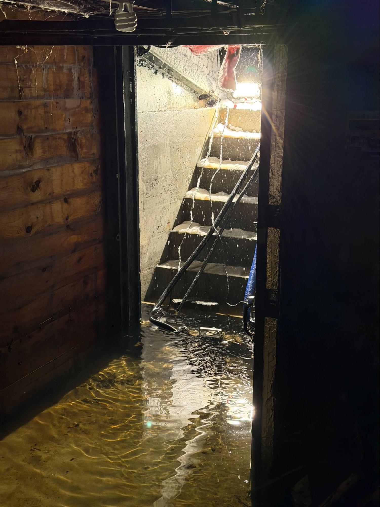 flooded stairs