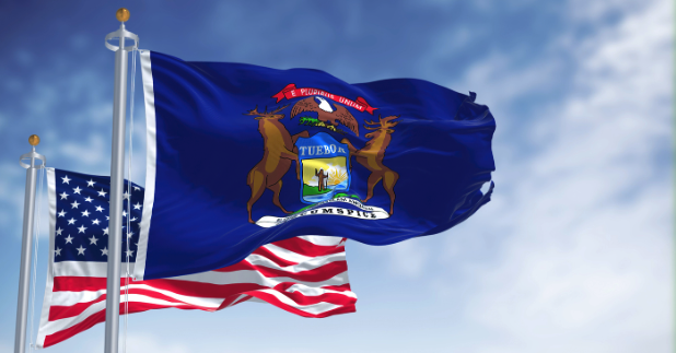 michigan flag