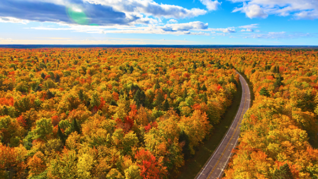 michigan aerial landscape image