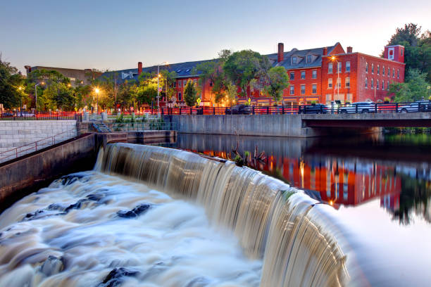 Waterfall and building in Dover