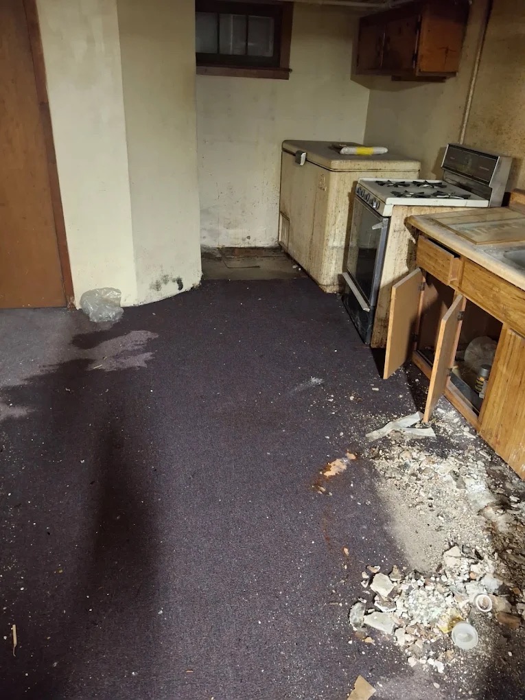 Water damaged room