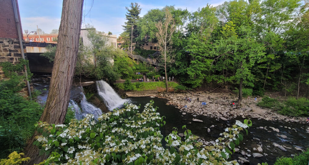 Chagrin Falls in Summer in Northeast Ohio - Cuyahoga County