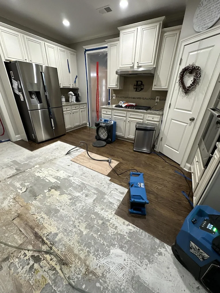 water damaged floor