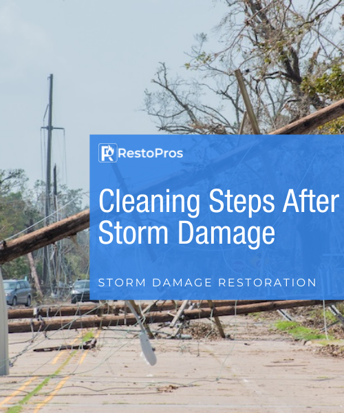 cleaning steps after storm damage