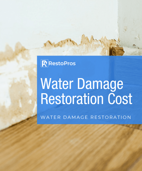 water damage restoration cost
