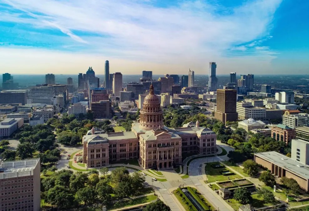 Mission texas drone view
