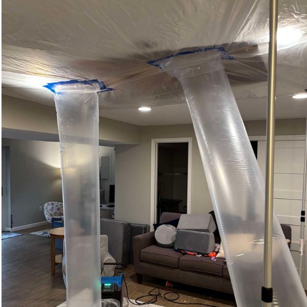 water damage plastic