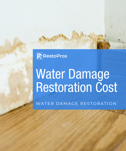 water damage restoration cost