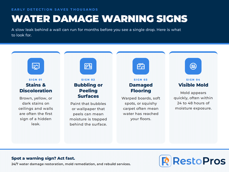 water damage warning signs