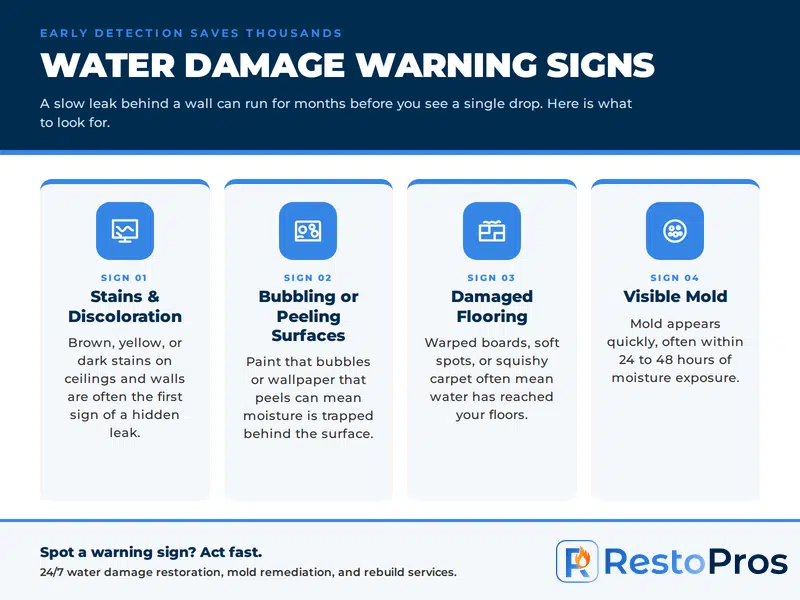 water damage warning signs