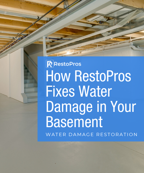 fixing water damage in basement