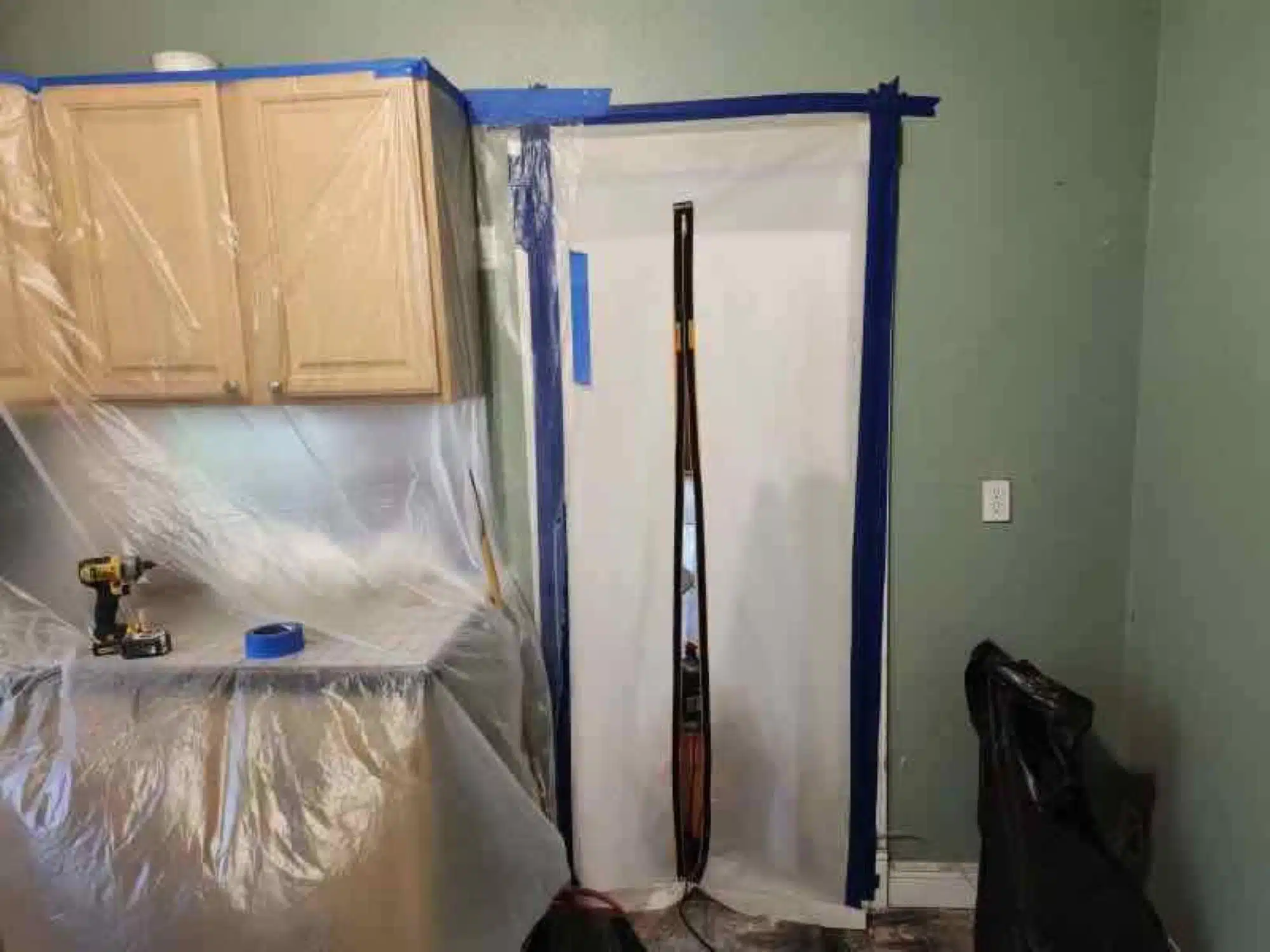 image displaying mold removal process