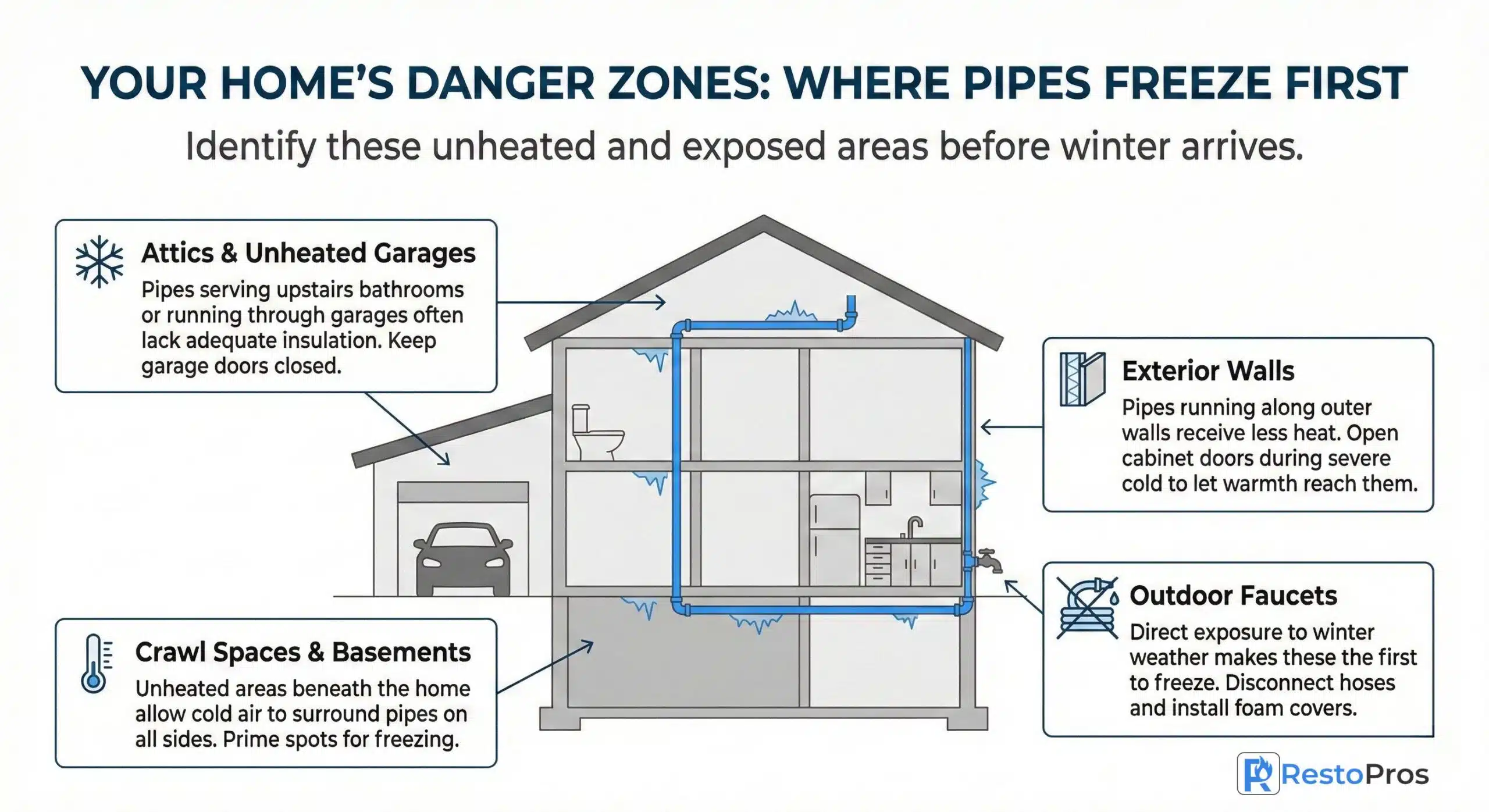 Your home's danger zones: where pipes freeze first