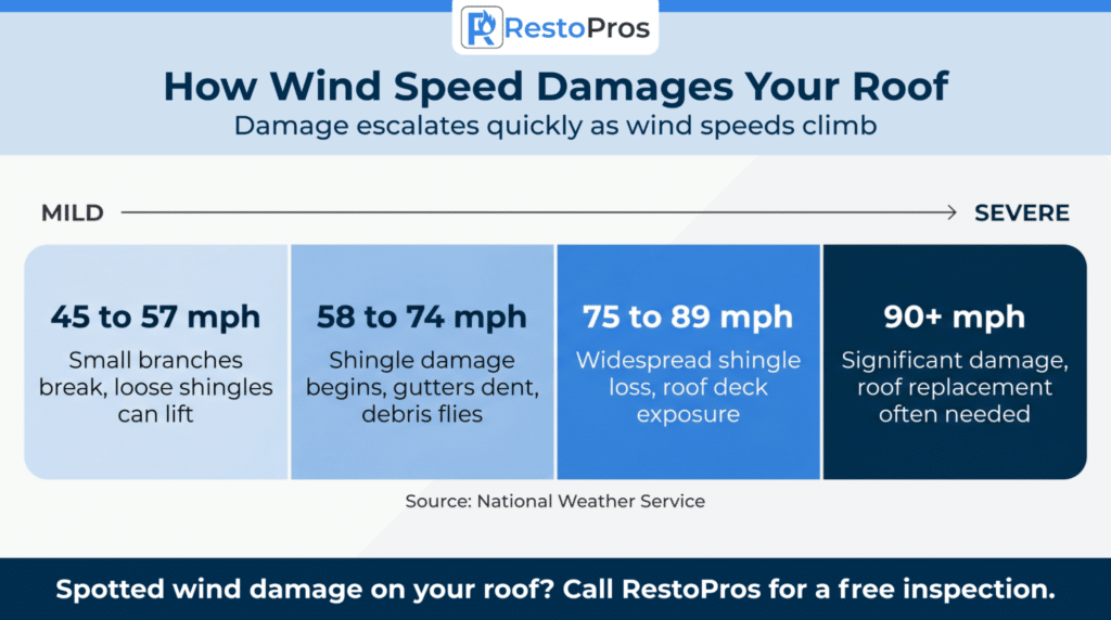 Infographic: How wind speed damages your roof