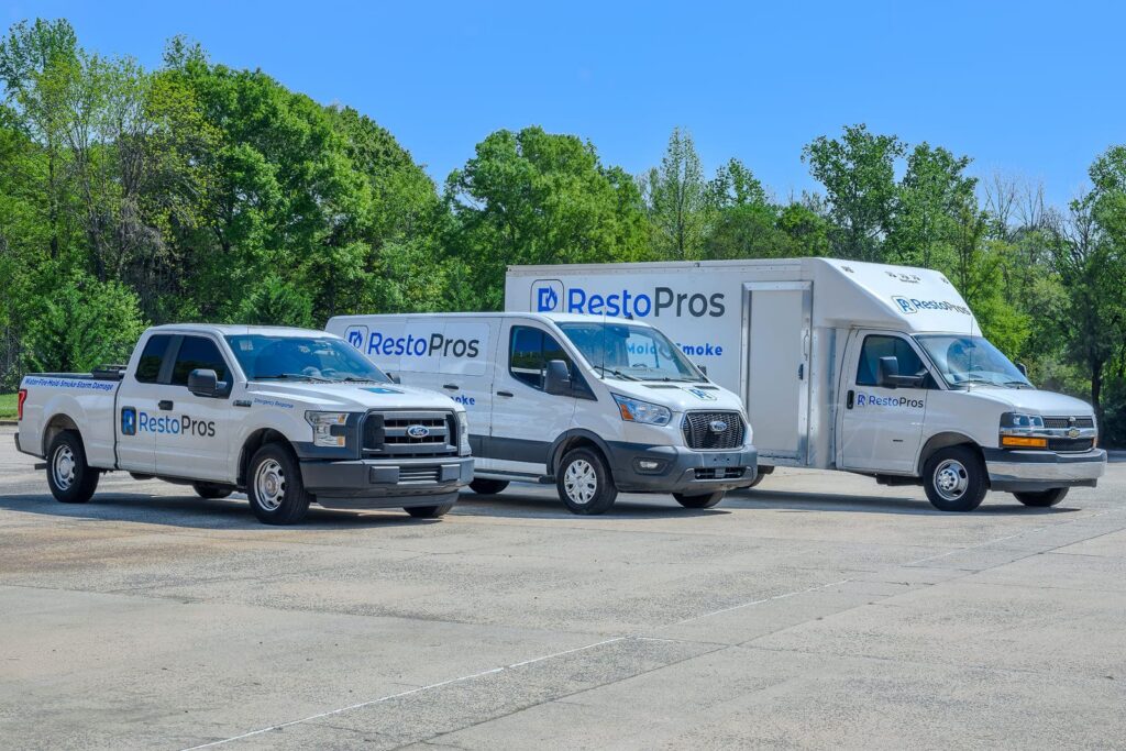 trucks parked