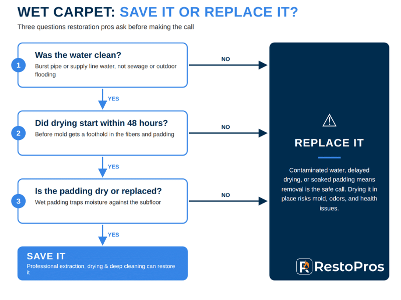 wet carpet infographic