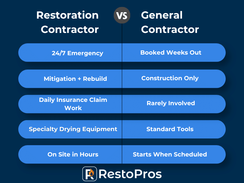 restoration vs general contractor