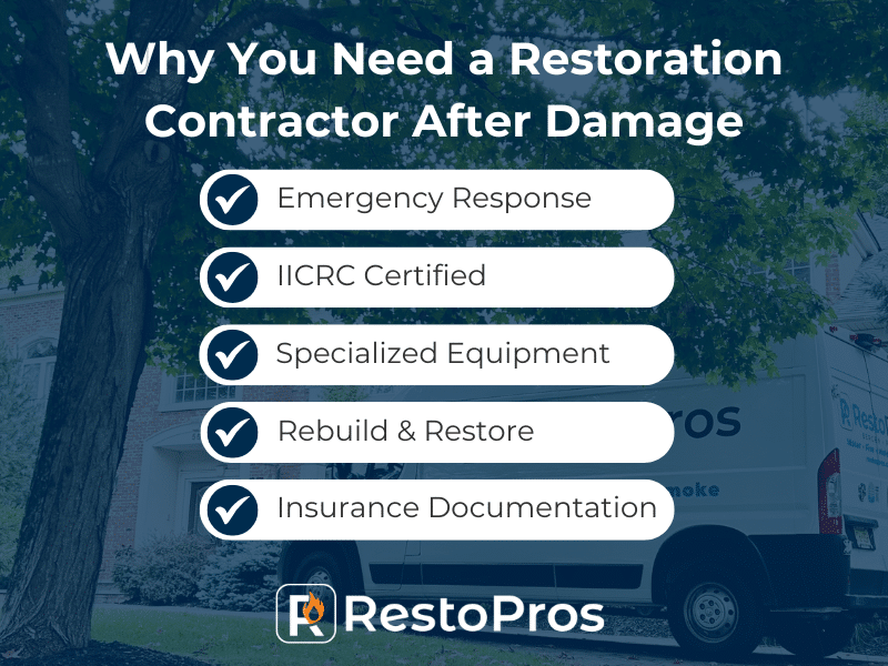 why you need a restoration contractor after damage